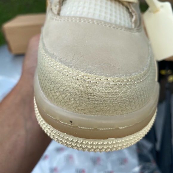 Off White Sail Jordan Retro 4 - Picture 14 of 15